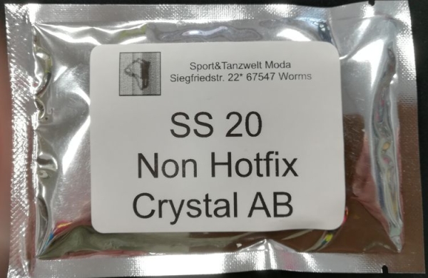 Crystal AB Strass Steine non hotfix SS20